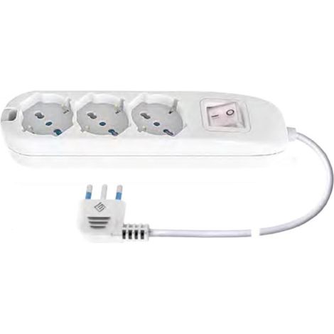 Multipresa 3 Prese Universali Cavo 1.5M ( Ecova Cod. 30220N )