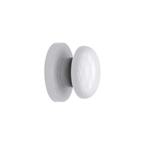 POMELLO PORTA BAGNO IN ABS- - mm.47x65x65 - colore bianco - 6 pezzi AGLAIA