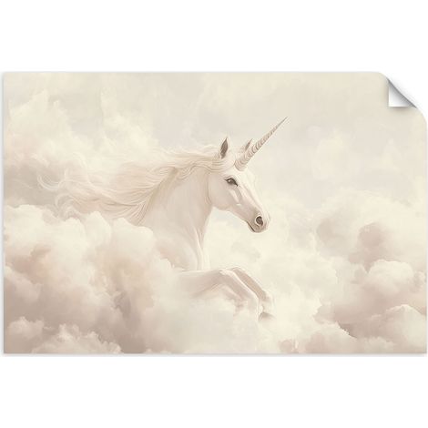 Selbstklebendes Poster – Wandsticker Mädchen mit Ballon Banksy 120x80 cm