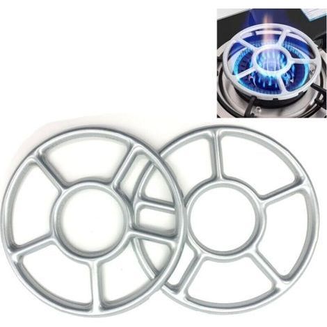 2PCS Gas Reducers for Hob Gas Reducers Wok Holder Gas Stove Wok Holder Gas Ring Gas Stove Kitchen Gas Holder for Hot Coffee Moka Pot (6.1in/15.5c) (1/5)