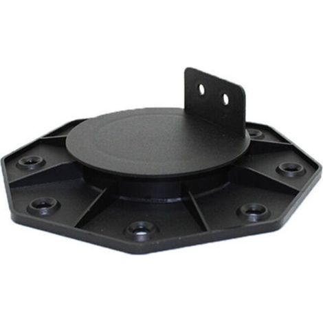 Lot de 10 PLOT RÉGLABLE DE 30 À 60 MM POUR TERRASSE BOIS ET COMPOSITE - Noir (1/5)