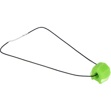 Appareil d'entraînement de la mâchoire en silicone avec cordon pour affiner le visage et muscler la mâchoire (vert) (1/5)