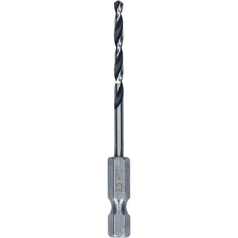 Bosch Foret hélicoïdal HSS métal, 3 x 33 x 72 mm, tige HEX 1/4 (1/5)