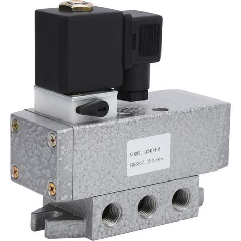 Two-position four-way solenoid valve, square head, single-control directional valve G1/4" Q24DH-8DC12V (1/5)