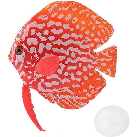 Poissons artificiels d'aquarium, poissons tropicaux flottants, poissons lumineux amusants en silicone, poissons réalistes et animés, décorations, rose (1/5)