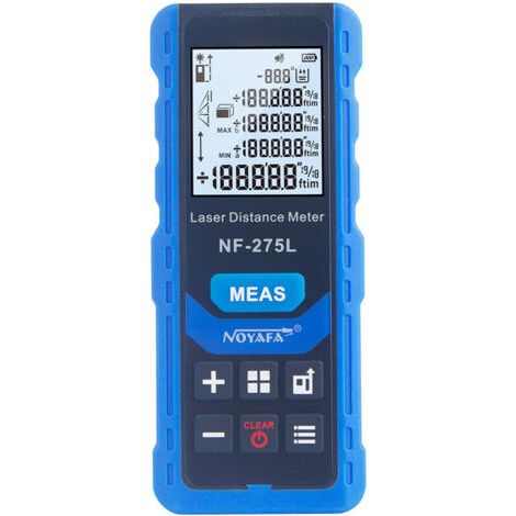 NF-275L Télémètre Laser à Faisceau Laser Vert Intérieur Extérieur Télémètre Laser Portable Rechargeable Instrument de Mesure de Distance Électrique Longueur/Surface/Volume/Niveau/Vertical/Mesure de P (1/5)