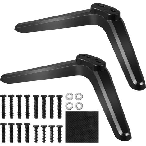 Support TV universel pour téléviseurs de 32 à 55 pouces, noir, installation facile, adaptateur à vis, support stable (1/5)
