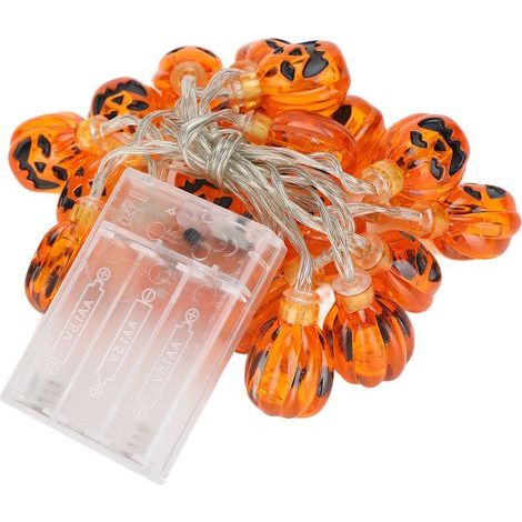 Halloween-Kürbislaternen-Lichterkette, batteriebetrieben, LED-Kürbis-Lichterkette für die Halloween-Dekoration im Innen- und Außenbereich (1/5)