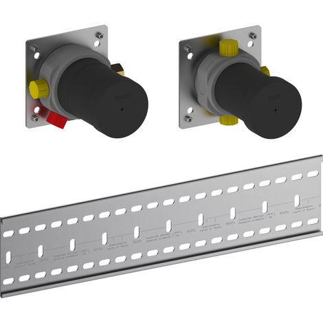 Kit de corps de base pour ensemble de robinet thermostatique pour 3 débits
