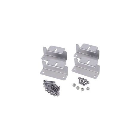 Lot de 4 supports en Z pour panneau solaire-100mm pour montage sur toit de panneau solaire avec écrous et boulons pour camping-car, bateau, toit, mur et autres installations de toit hors grille (1/5)