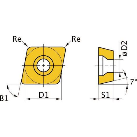 Optimum Ersatzwendeplatten ISO CCMT09T304 5 Stück 5 Stk
