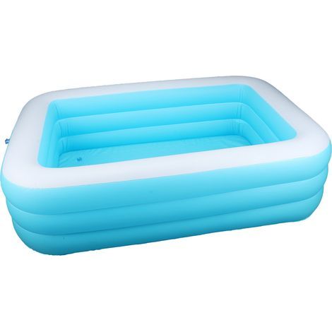 Large inflatable PVC pool – Quick inflation – For families, children, and adults (1/5)
