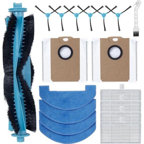 CYRILL – Kit 18 accessori per Ultenic D10, per Proscenic Q8, per Find E10 / E20 Pro / E20 Plus, per Mova E10 / E20, per Mamibot EXVAC700 Pioneer, per Lubluelu L15 Robot aspirapolvere (1/5)