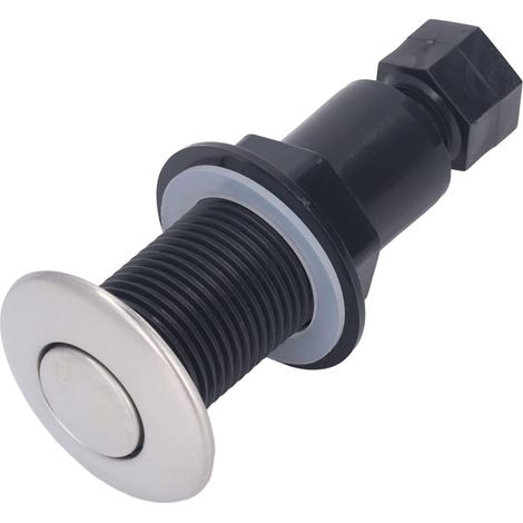 Interrupteur à bouton-poussoir, 5 M, inox, ABS, avec tuyau (1/5)