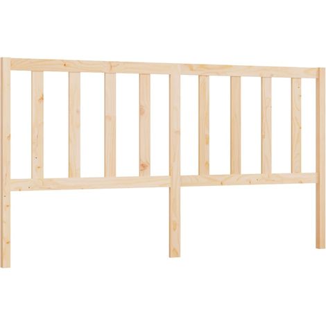 Testiera per dormire accessorio per camera da letto 206 x 4 x 100 cm in legno di pino massiccio TDL0206099