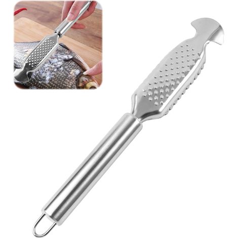 Écailleur de Poisson Professionnel en Acier Inoxydable 304,Grattoir À Écailles de Poisson en Acier Inoxydable 23×3.5cm,Grattoir Remover,Écailleur Inoxydable,Ecailleur Poisson pour Maison,Cuisine (1/5)