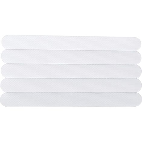 Ahlsen 20x tiras antideslizantes para escaleras y baños. Tiras antideslizantes transparentes y autoadhesivas. (1/5)