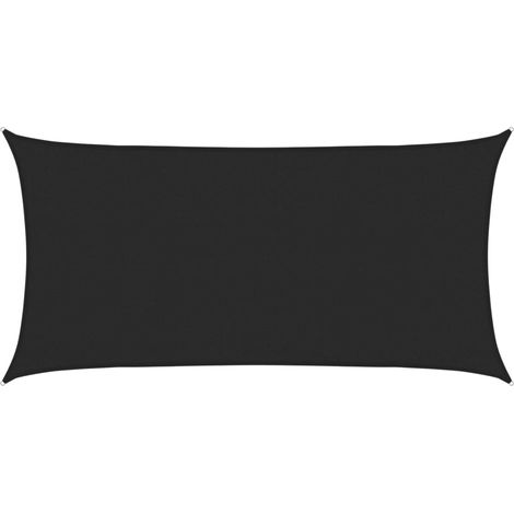 Maison Exclusive - Sonnensegel 160 g/m² Schwarz 3x6 m HDPE