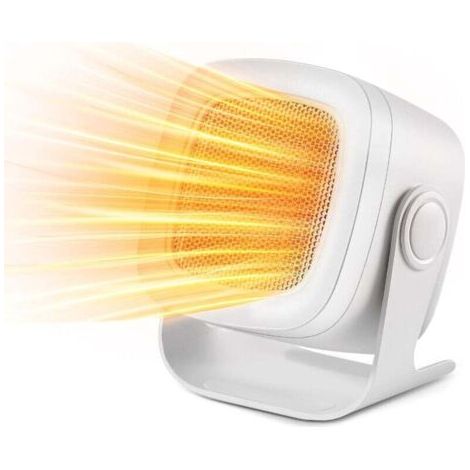 QORVA-Radiateur soufflant, mini radiateur électrique PTC, oscillation à 90°, radiateur électrique à 2 modes, radiateur compact, radiateur portable pour salon, chambre et bureau XXW