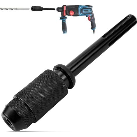 Adaptateur SDS Max à SDS Plus Convertisseur avec Mandrin Raccord Embout Prise pour Marteau, Outil Rapide de Conversion de Mandrin Adaptateur de Foret (1/5)