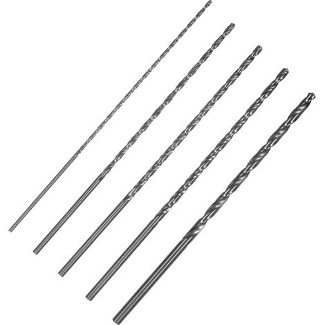 Set de 5 Forets en Acier Haute Résistance à Arbre Droit, Haute Performance de Coupe Rapide et Précise pour Métal, Bois et Plastique, Recommandé Perceuse à Colonne (1/5)
