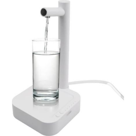 Distributeur d'eau - - Pompe à Bouteille USB - 7 Niveaux de Dosage - Portable - Blanc (1/4)