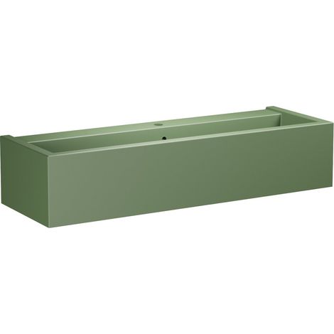 Lavabo KANAAL en céramique 120x40cm, verde mat (1/2)
