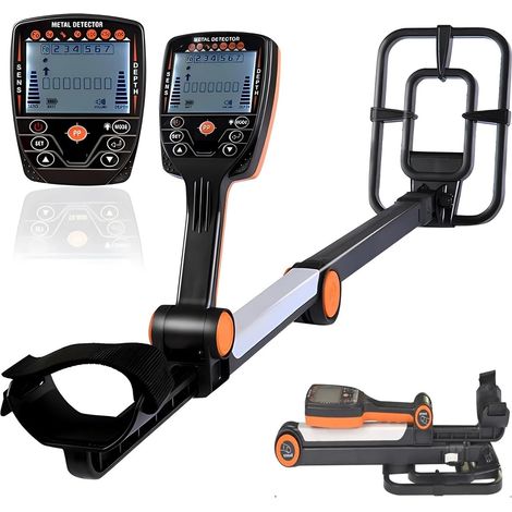 Détecteur de métaux Professionnel Pliable et réglable, Haute précision, Bobine de Recherche étanche, léger, Pliable (1/5)