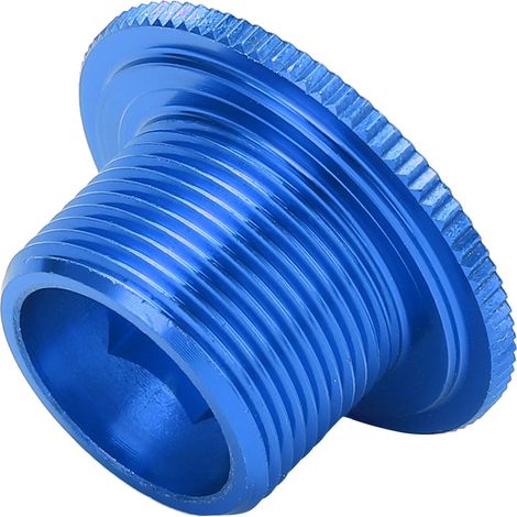 Vis de fixation M18 pour manivelle de vélo VTT, boulon anti-rouille pour couvercle de pédalier bleu (1/5)