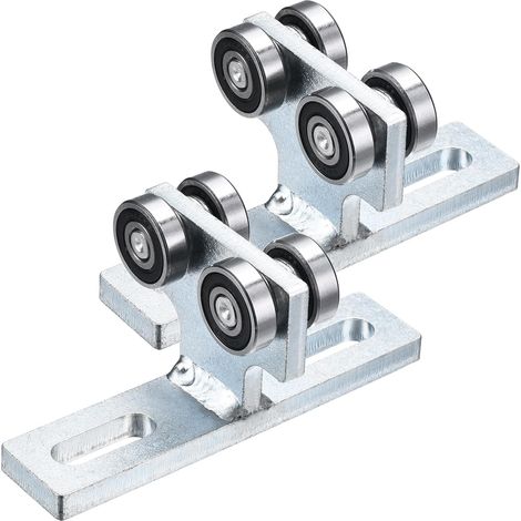 2 Paquet Électrique Palan Chariot avec 4 Roues Rouleau Support Chariot Poutre pour Utilisation avec 1-5/8" Large (1/5)