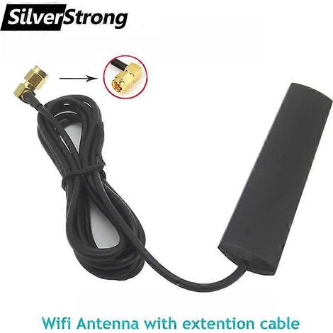 antenne Wi-Fi 4G de 2 m de long, 4 dBi, connecteur SMA 90, universelle pour lecteur DVD de voiture Android (700-2700 MHz) (1/4)