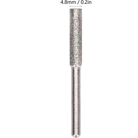 Afilador de cadena para motosierra con 20 muelas abrasivas de diamante Ti de 4,8 mm - Kit de afilado rotativo para cadenas 404/3/8" - Duradero y eficiente (1/5)