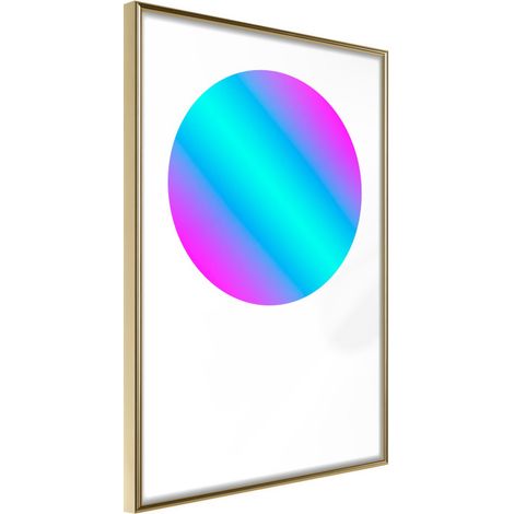 Affiche Murale Encadrée "Ultraviolet I" 30 x 42 cm Or