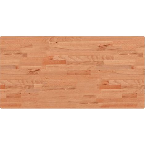 Maison Exclusive - Piano Tavolo 100x50x2,5cm Rettangolare Legno Massello di Faggio