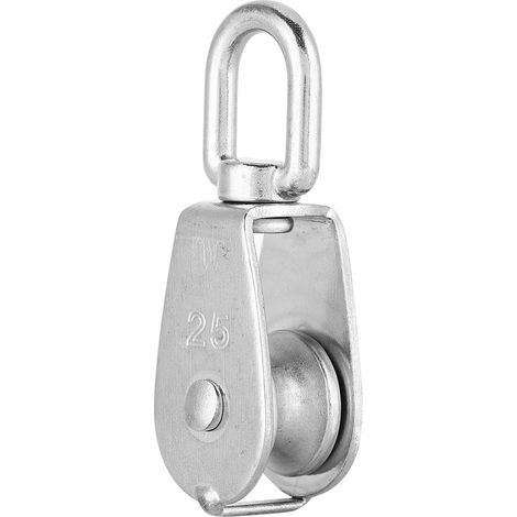 Poulie Pivotante - Acier Inoxydable 304 - Pour Câble Métalique - Charge Lourde - M25 (1/5)
