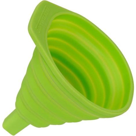 42730 Entonnoir Pliable en Silicone, Entonnoir télescopique, diamètre de 8,5 cm, Vert (1/5)