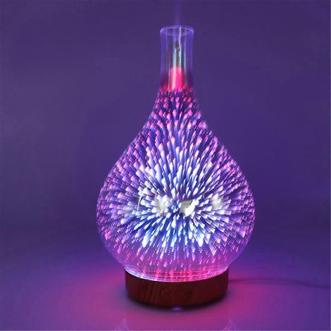 3D-Glas-Diffusor für ätherische Öle, 100 ml – Leise (1/5)