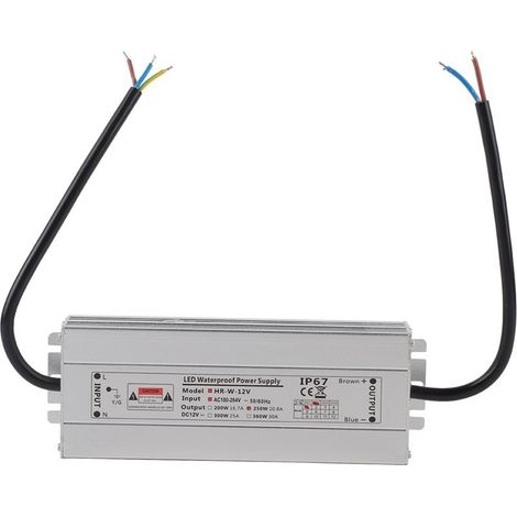 250W IP67 Wasserdichter LED-Netzteil-Transformator-Treiber (12V 20,8A HRW-12V250W) (1/5)