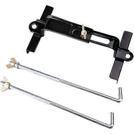 Kit de fixation pour batterie de voiture (5 pièces) : support de batterie, tige de fixation, capuchons de protection (1/5)