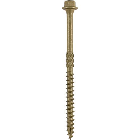 TIMCO Timber Screws Hex Flange Head Exterior Green - 6.7 x 175