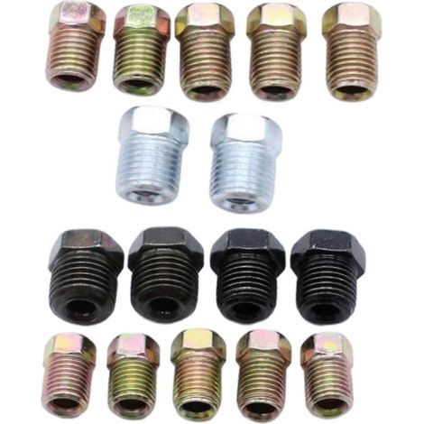 16 écrous à tube évasé inversé pour tubes de frein de 3/16" (1/5)