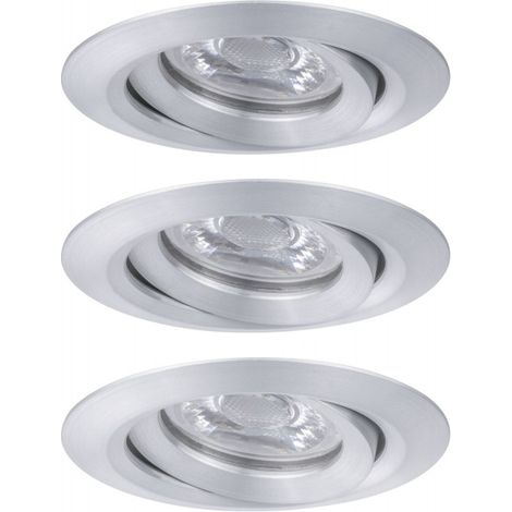 Paulmann 94297 EBL Nova mini Coin Luminaire à LED encastrable jeu de 3 4 W aluminium A671372 (1/5)