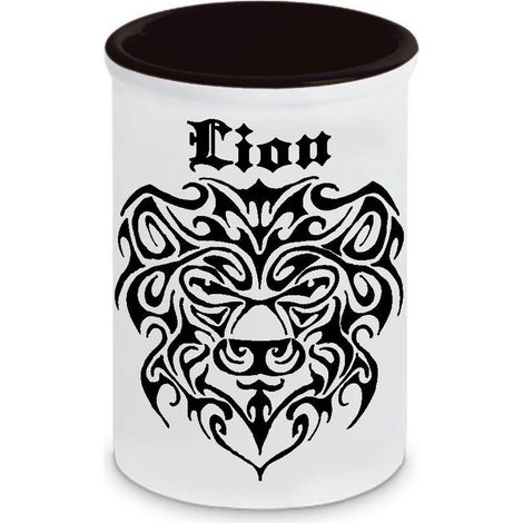 Pot à stylos en céramique Lion Cbkreation