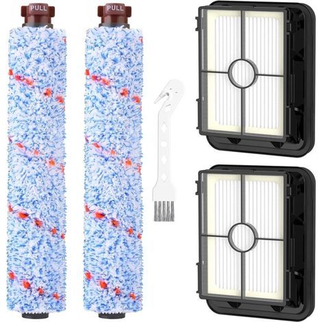 Accessoires Bissell CrossWave 3 en 1 C3 Pro 3555N pour aspirateur sec et humide, 2 brosses multi-surfaces 1868 + 2 filtres 1866 (1/4)