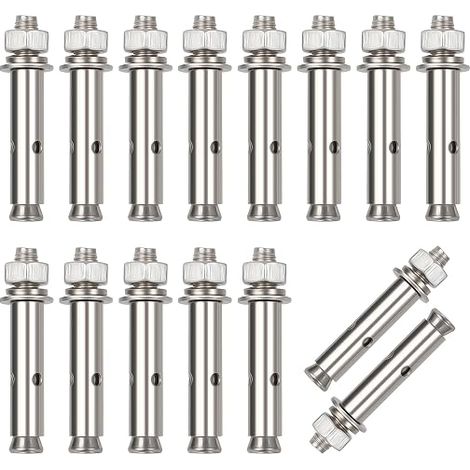 Expansion Screw Stainless 304 Stainless Steel Expansion Bolt Concrete Dowel Heavy Duty Anchor, Tools for Wall Building, M860mm (1/5)