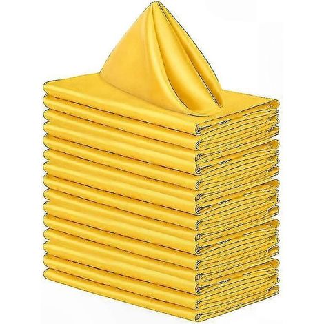 Serviettes en satin rose confortables pour festival, lot de 5 serviettes en tissu