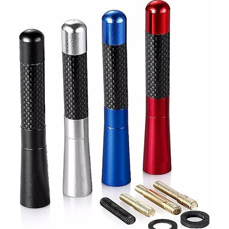 royaluxe - Antenne Voiture Courte - 4 Pcs Mini Antenne Voiture Universelle Antenne Radio Voiture FM Dab Antenne Auto 12cm - Antenne Voiture Puissante pour Tous Les Modèles de Voiture (1/5)