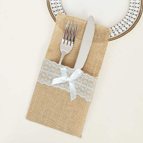 Decorative items, ornaments, cutlery sets, linen lace trim, party wedding tableware, Christmas cutlery sets