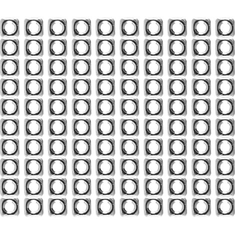 Écrou Carré Métrique M3 DIN557, 100 Unités, en Acier Inoxydable, pour Machines Industrielles Et Appareils Électriques, Argent (1/5)