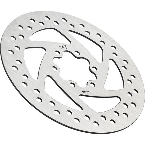 145-mm-Sechsloch-Bremsscheibe für Elektroroller und Fahrräder, inklusive Bremsbelägen und Schrauben.